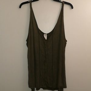 (Army Green) Free People Twisted Strap Tank (see